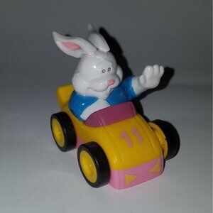 Easter Unlimited Easter Bunny Pull-Back Car Toy Vehicle Yellow Pink Blue #11